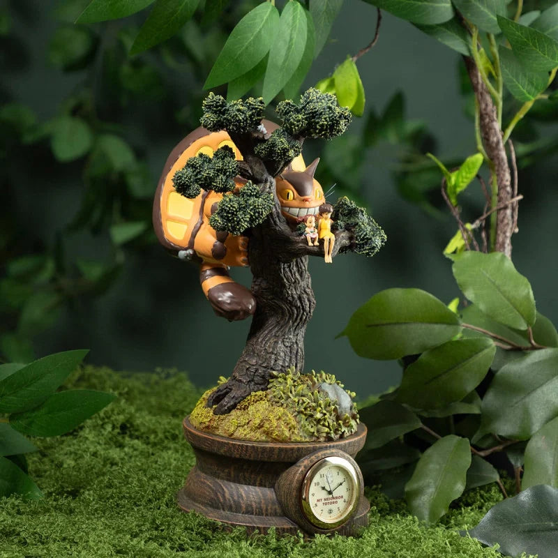 MY NEIGHBOR TOTORO - Mei, Satsuki et Catbus - Diorama Clock