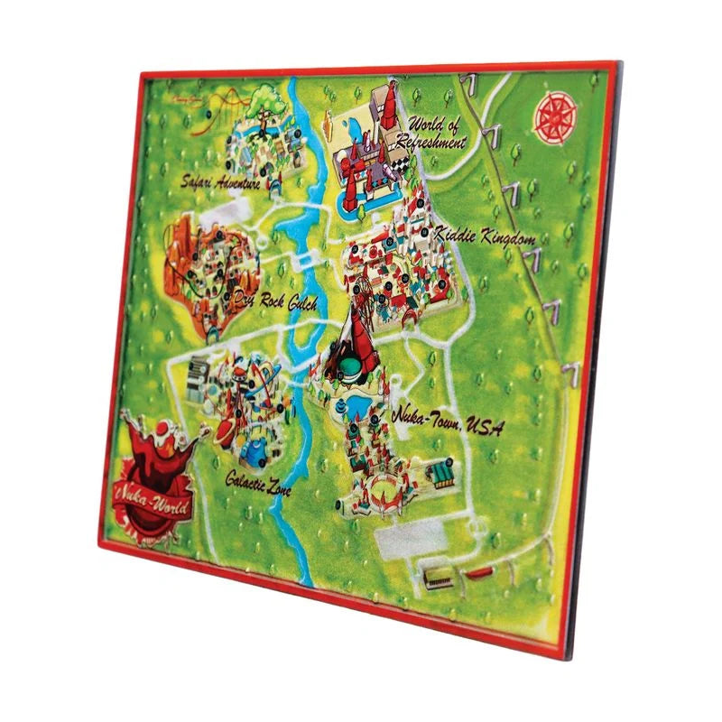 FALLOUT - Limited Edition Metal Map of Nuka-World