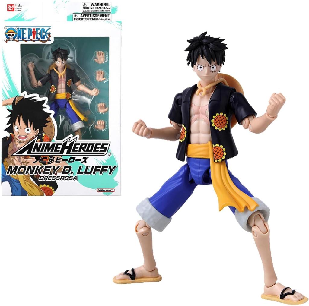 ONE PIECE - Monkey D. Luffy "Dressrosa Vers."  -Fig. Anime Heroes 17cm