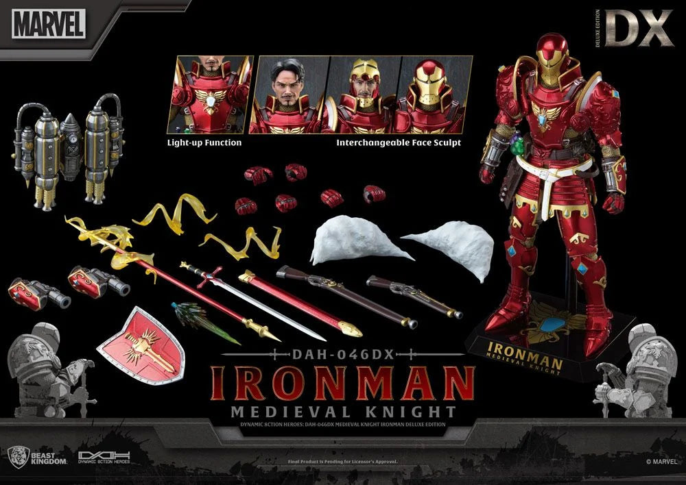 MARVEL - Medieval Knight Iron Man DLX - Figurine Dynamic Heroes 20cm