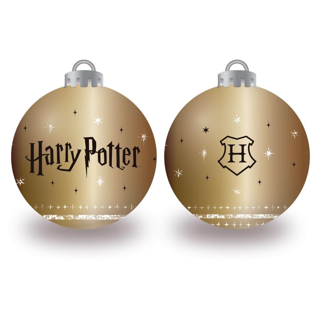 HARRY POTTER - Gold - 6 Christmas Baubles Pack - 8 cm