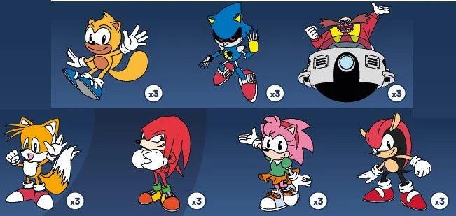 SONIC - Series 1 - Display 24 Mystery Pin's