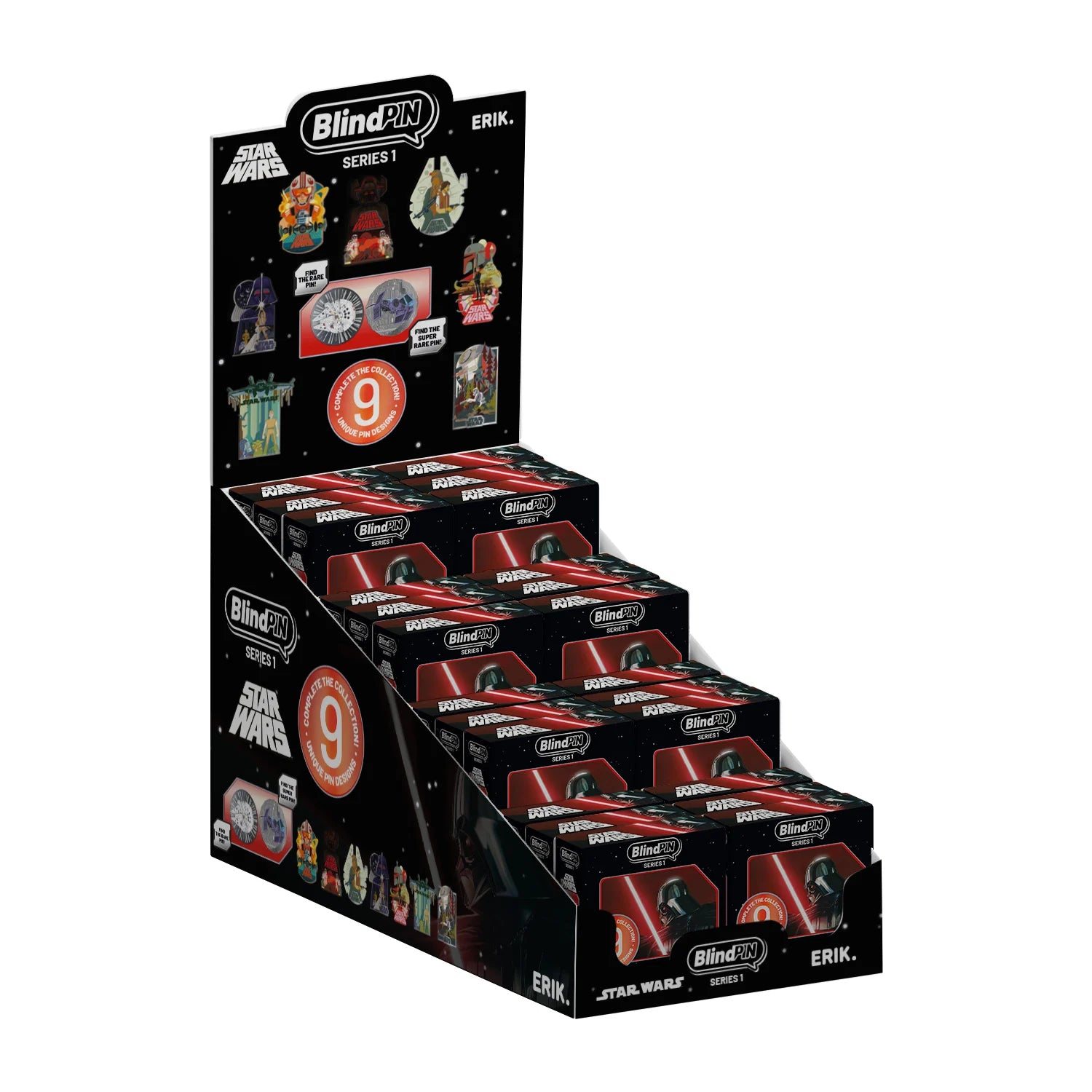 STAR WARS - Series 1 - Display 24 Mystery Pin's