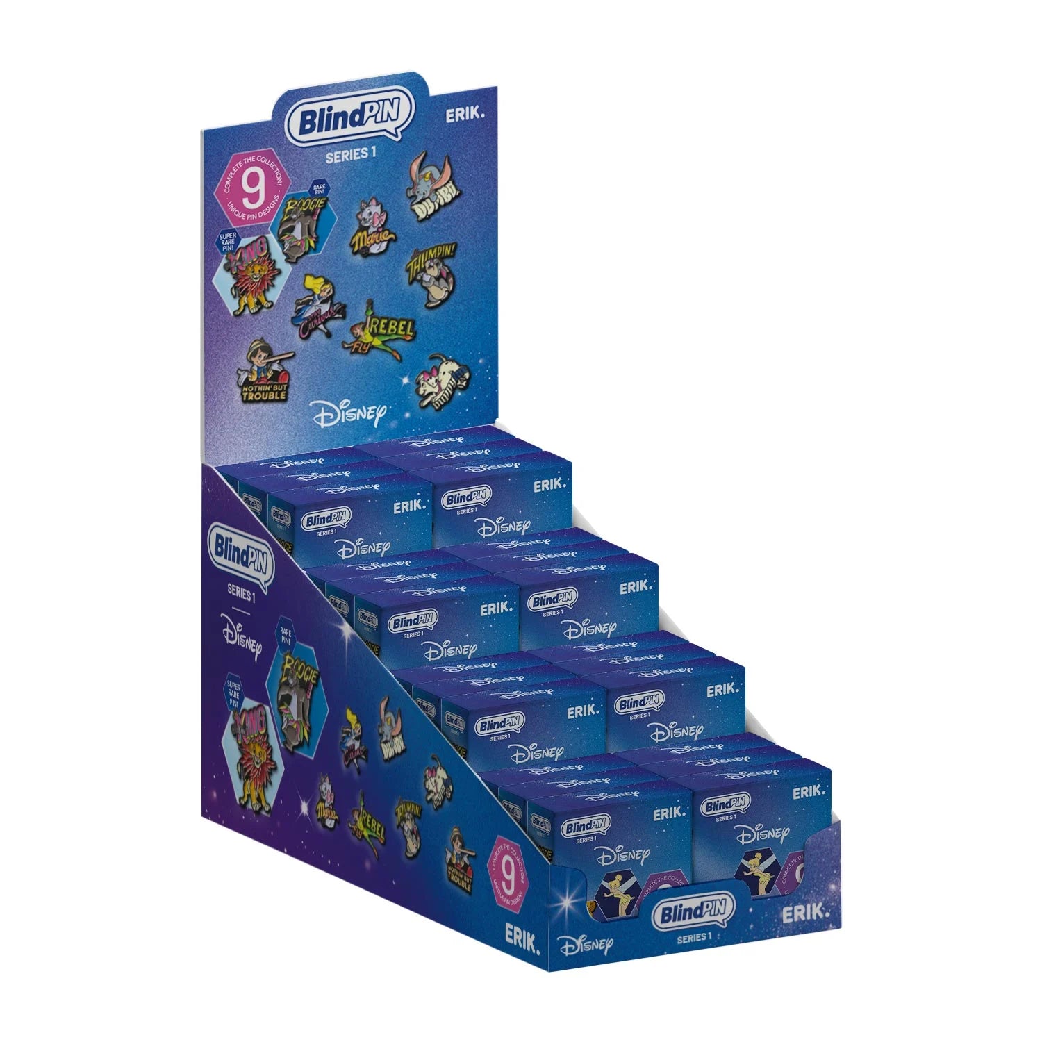 DISNEY CLASSICS - Series 1 - Display 24 Mystery Pin's