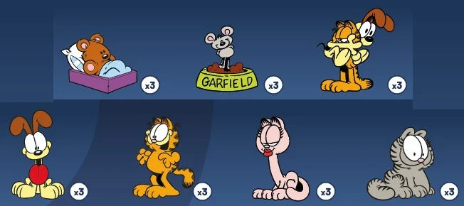 GARFIELD - Series 1 - Display 24 Mystery Pin's