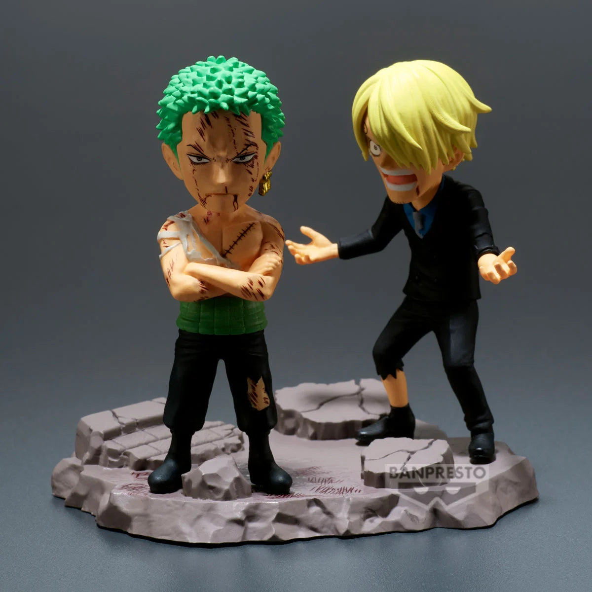 ONE PIECE - Roronoa Zoro & Sanji - Figure WCF Log Stories 8cm