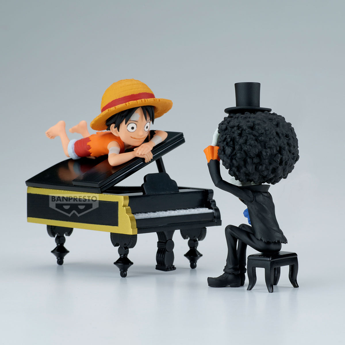 ONE PIECE - Luffy & Brook - Figure WCF Log Stories 8cm