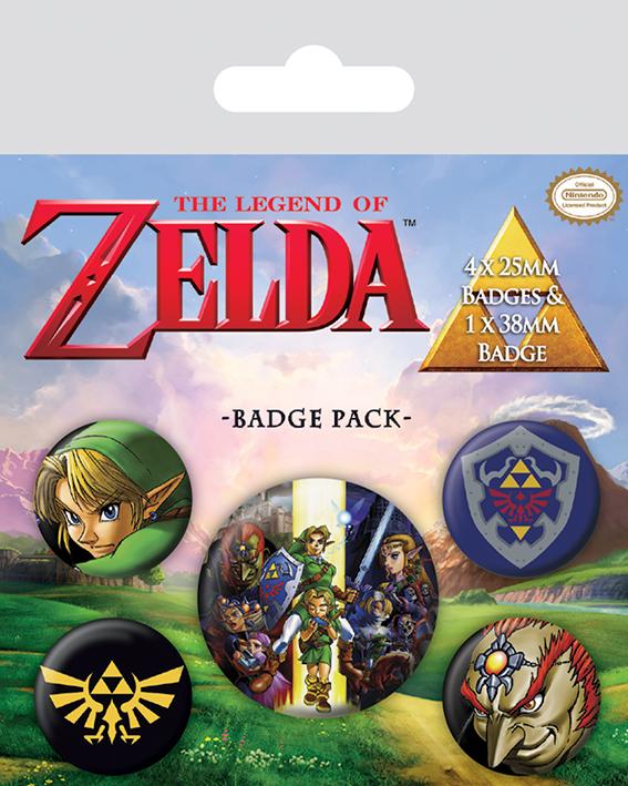 ZELDA - Pack 5 Badges - The Legend of Zelda