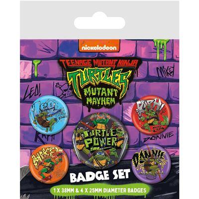 TEENAGE MUTANT NINJA TURTLES - Mutant Mayhem - Pack 5 Badges