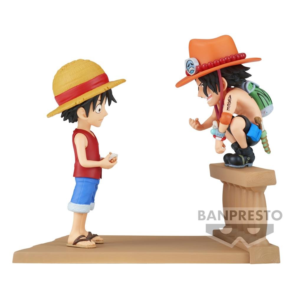 ONE PIECE - Luffy & Ace - Figure WCF Log Stories 8cm