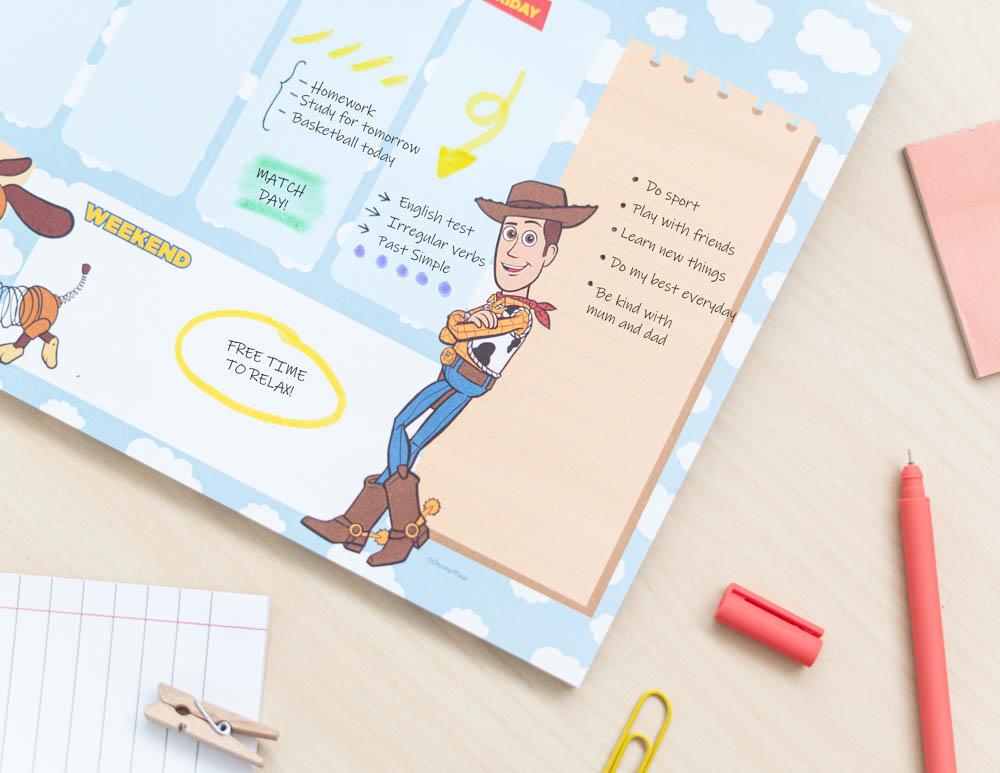 TOY STORY - Weekly Planner - A4 Bloc Note