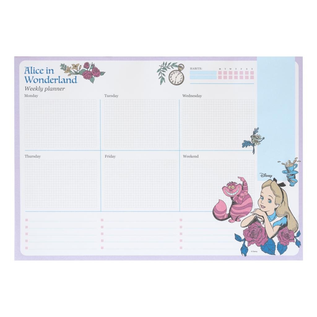 ALICE - Weekly Planner - A4 Bloc Note