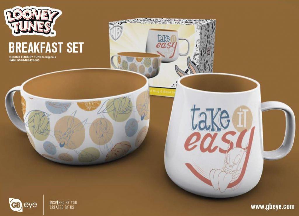 LOONEY TUNES - Breakfast Set - Bowl & mug - Orginals