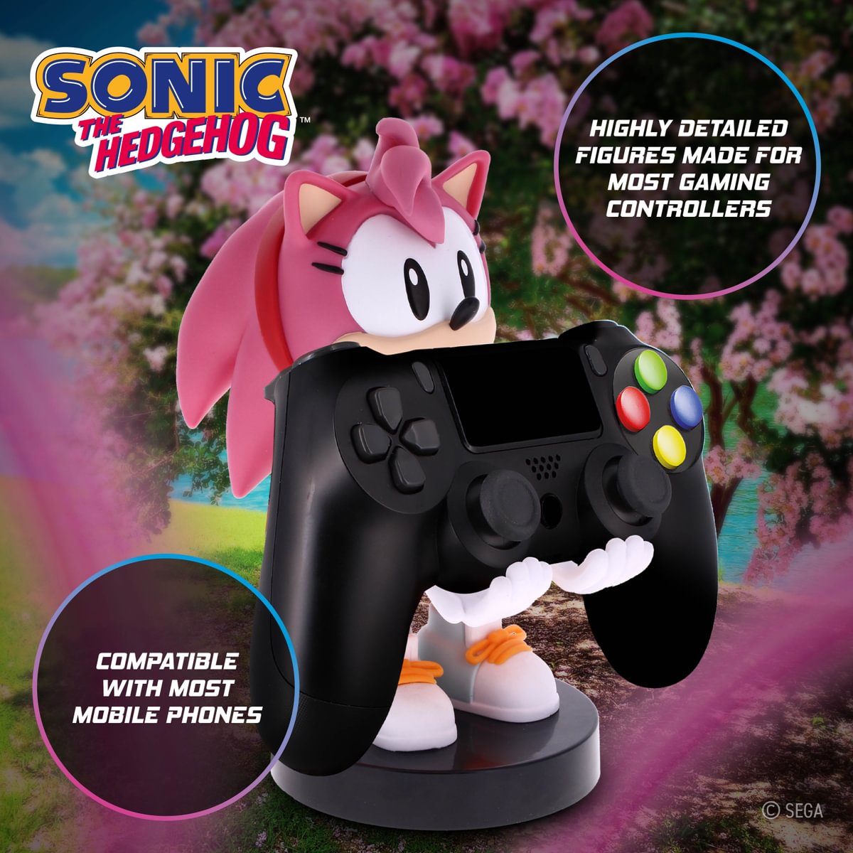SONIC - Amy Rose - Controller & Phone Support - 20cm