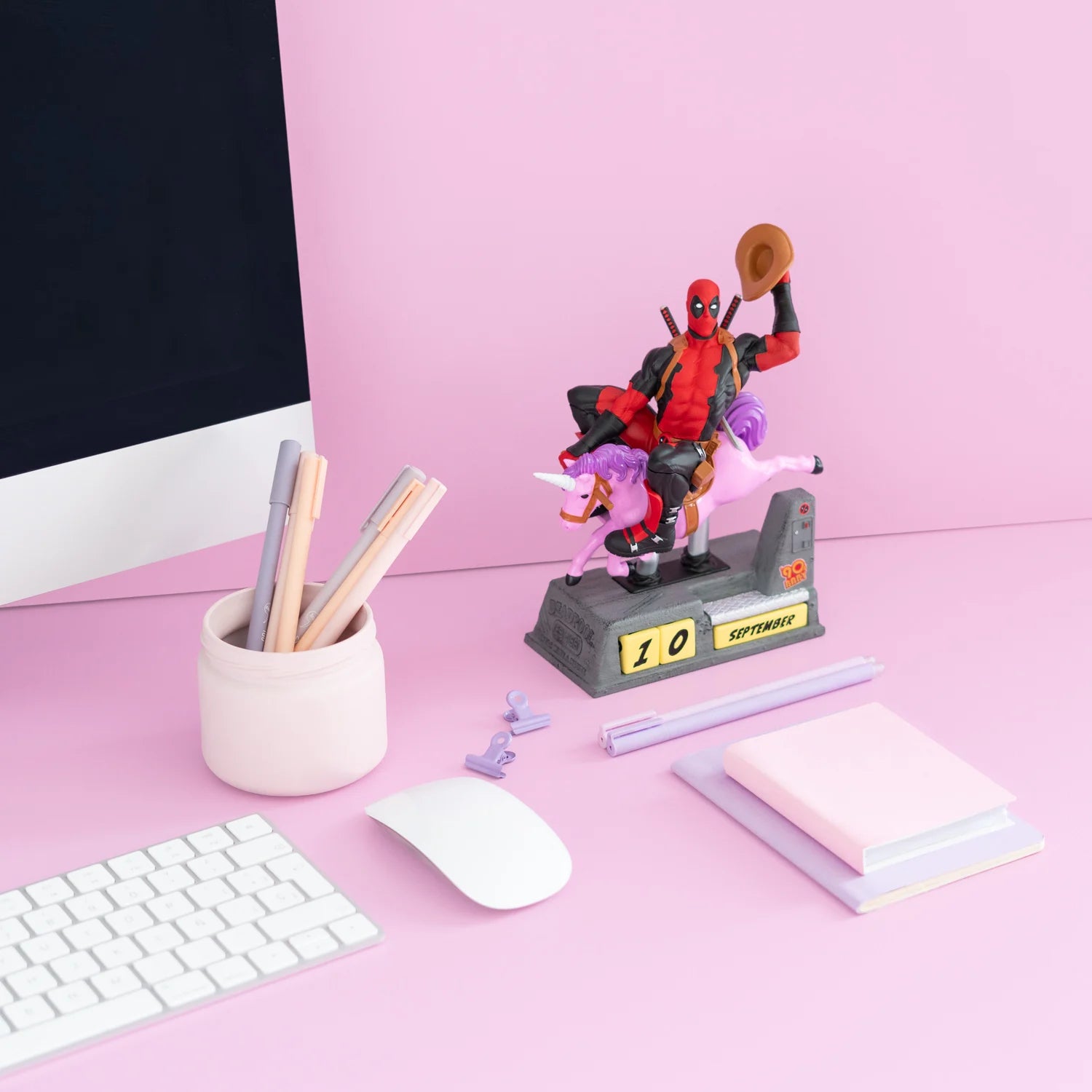 DEADPOOL - Unicorn - Resin 3D Perpetual Calendar