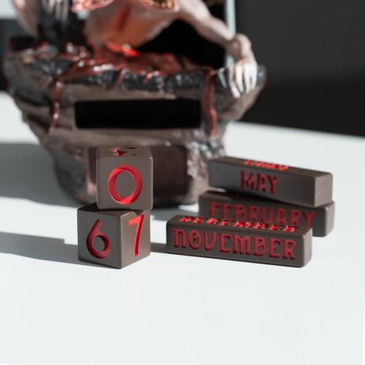 STRANGER THINGS - Demongorgon - Resin 3D Perpetual Calendar