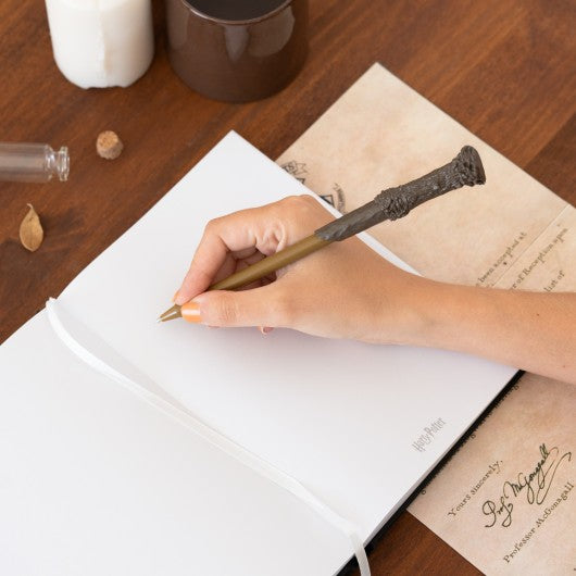 HARRY POTTER - Lomus - Notebook Premium Lumineux + Stylo Baguette