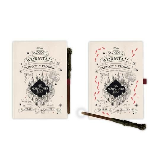 HARRY POTTER - A5 Premium Lith-Up Notebook + Wand Pen