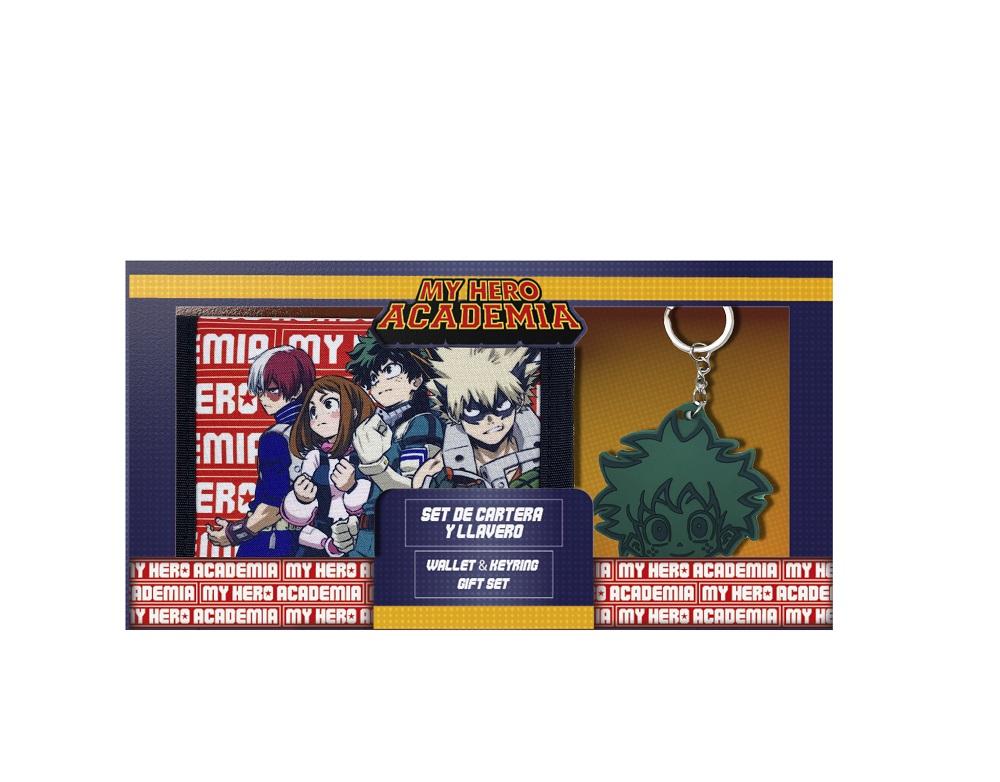 MY HERO ACADEMIA - Set of Wallet + Rubber Keyring - 2 Pc.