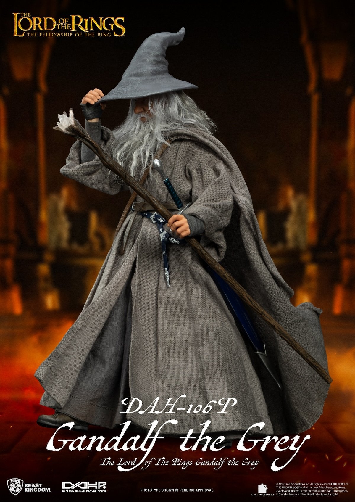 LORD OF THE RINGS - Gandalf The Grey- Statue 20.5cm