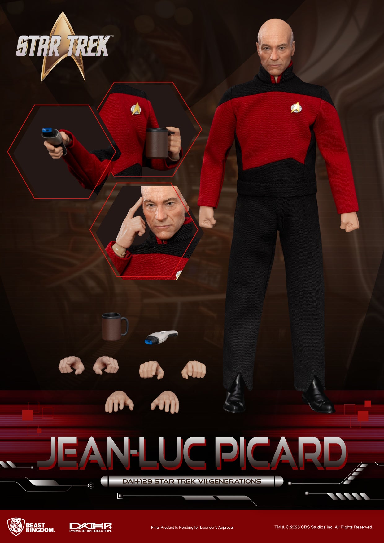STAR TREK GENERATIONS - Jen-Luc Picard - Figure 20.5cm