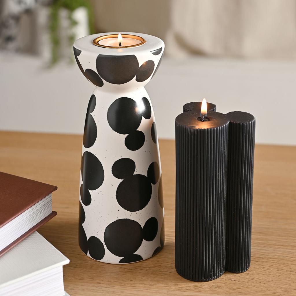 MICKEY - Shapes - Black&White - 3D Tealight Holder