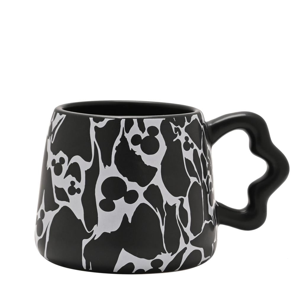 MICKEY - Shapes - Black&White - Crackled Effect - 3D Mug