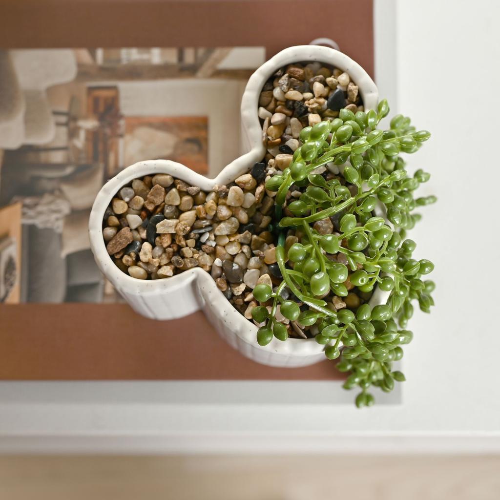 MICKEY - Shapes - 3D Planter with Faux Plant