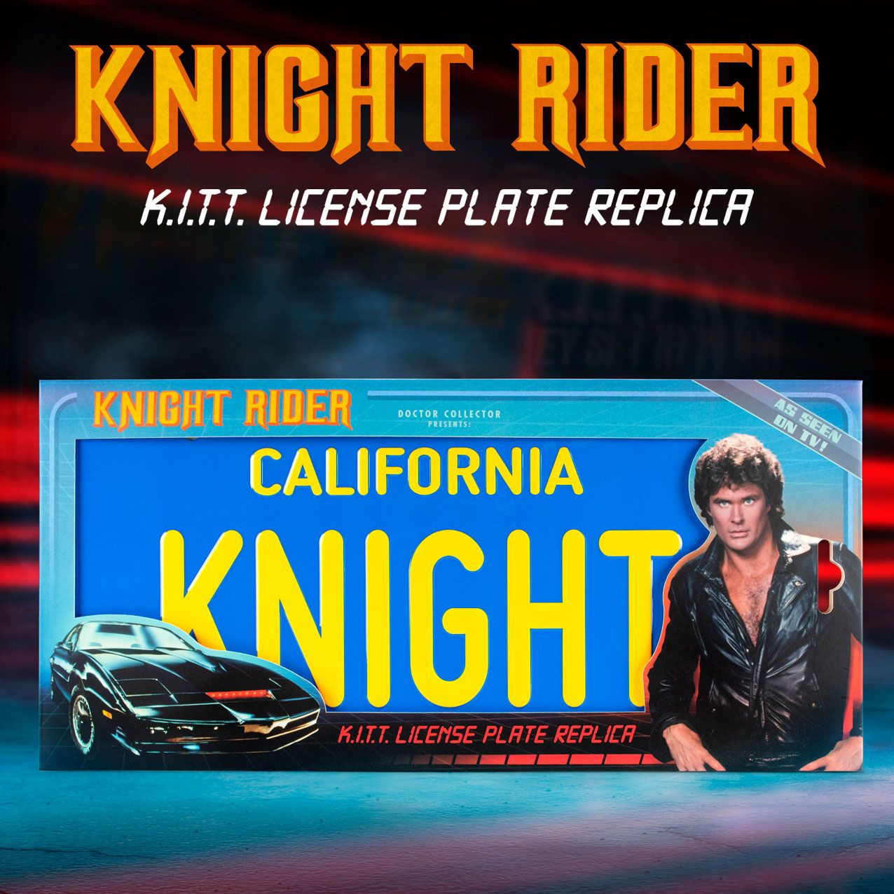 KNIGHT RIDER - 'K.I.T.T.' License Plate - 33,5 x 16 cm