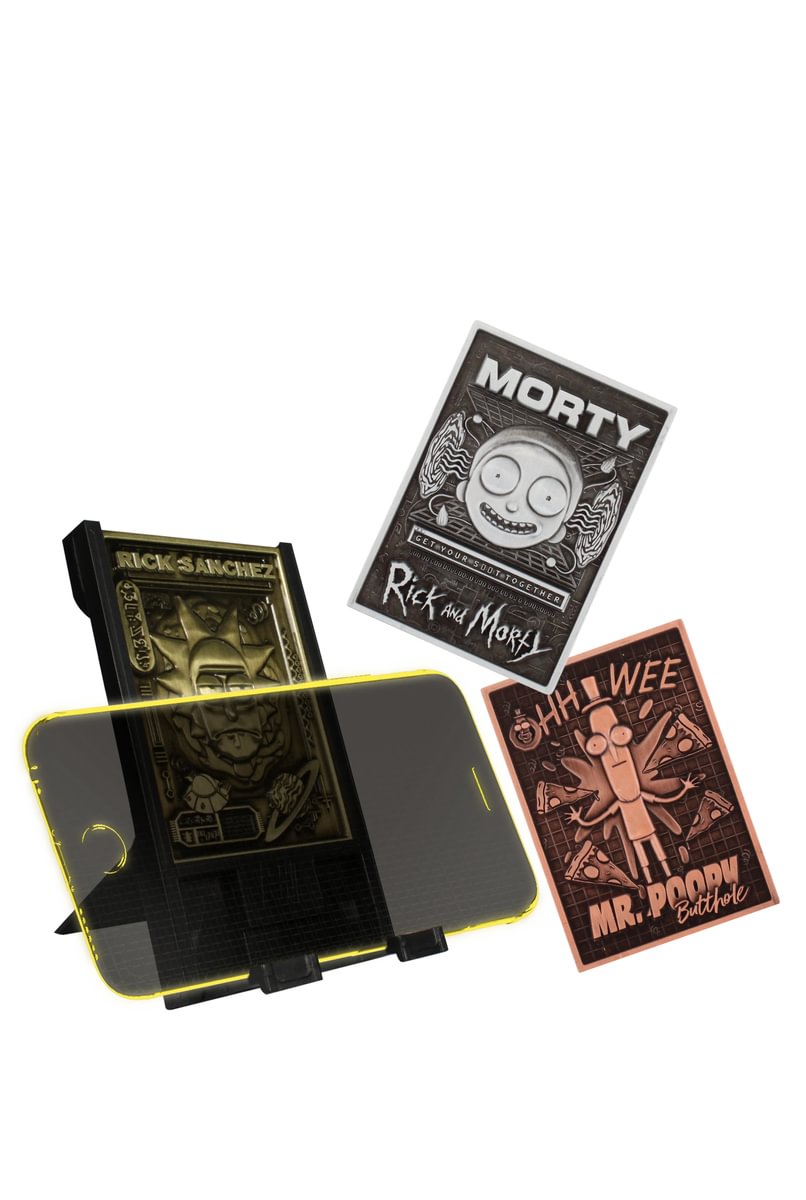 RICK & MORTY - Starter Pack of 3 Digiplates + Interchangeable Stand