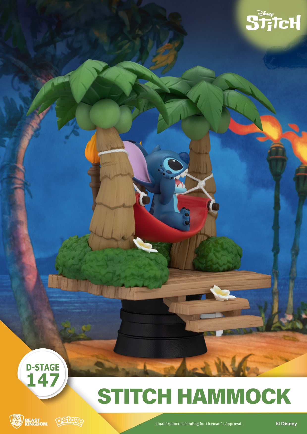 LILO & STITCH - Stitch "Hammock" - Diorama D-Stage 14cm