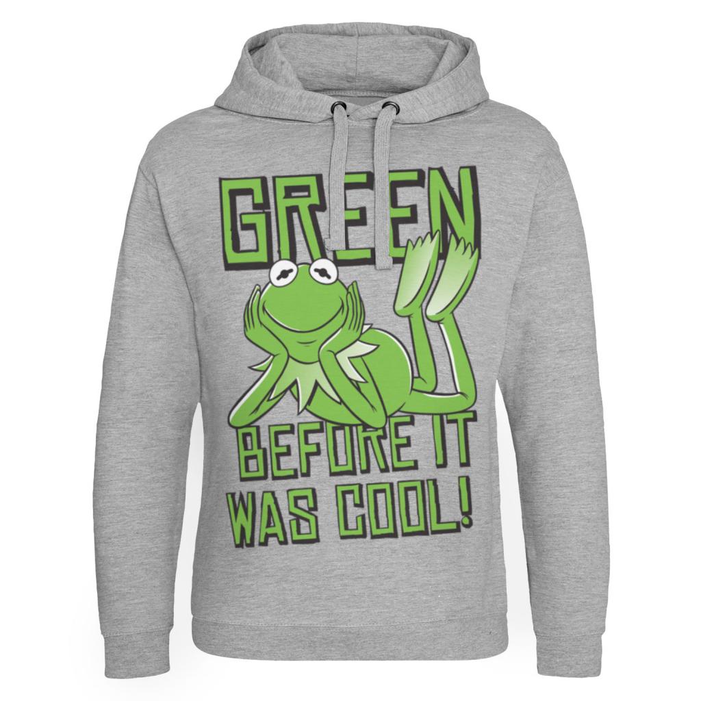THE MUPPETS - Sweat Hoodie Kermit, Green before it was Cool - (M)