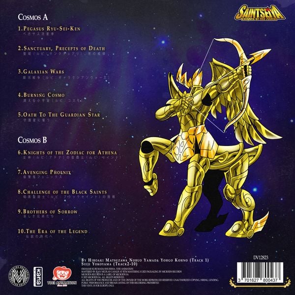 SAINT SEIYA - Music Vinyle Collection Vol.1