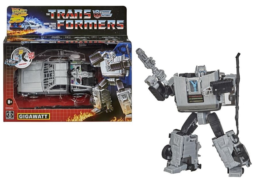 TRANSFORMERS X RETOUR VERS LE FUTUR - Gigawatt - Figurine 14cm
