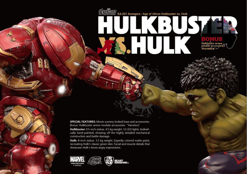 Egg Attack Action EA-021 - Avengers Age of Ultron - Hulkbuster vs Hulk