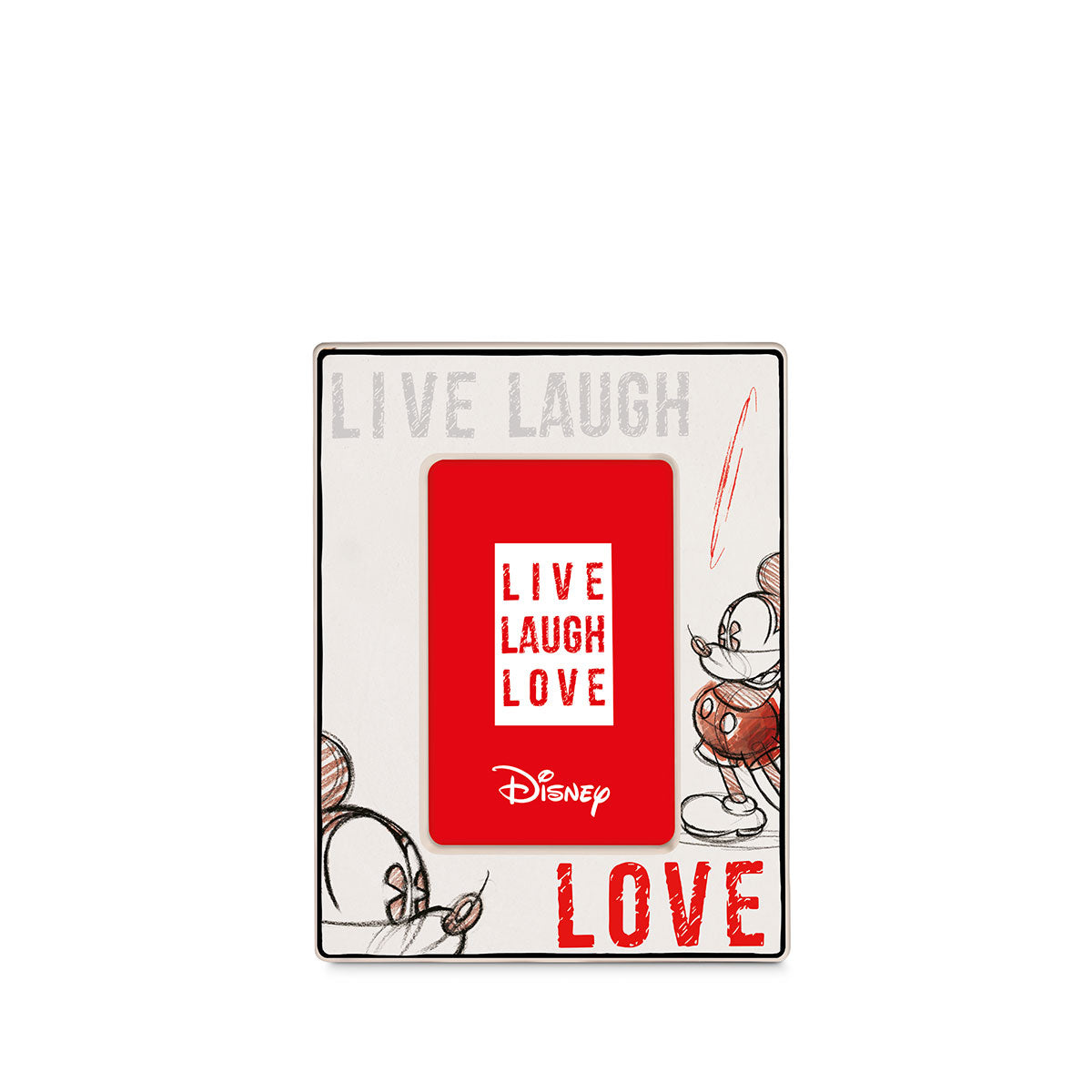 DISNEY - Photo frame 15x10 Mickey LIVE LAUGH LOVE - '22x17' - Red