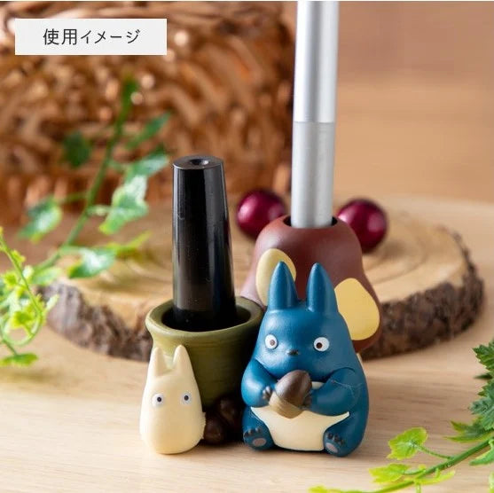 MY NEIGHBOR TOTORO - Blue & White Totoro - Figure Pen Pot 4.5cm