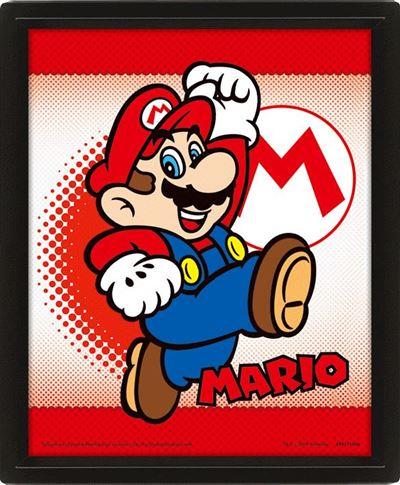 SUPER MARIO - Mario Yoshi Flip - 3D Lenticular Poster 26x20cm