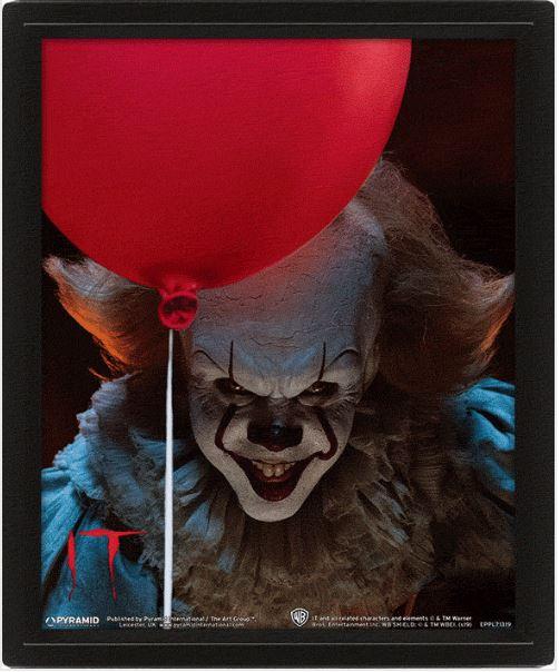 IT - 3D Lenticular Poster 26X20 - Pennywise Evil