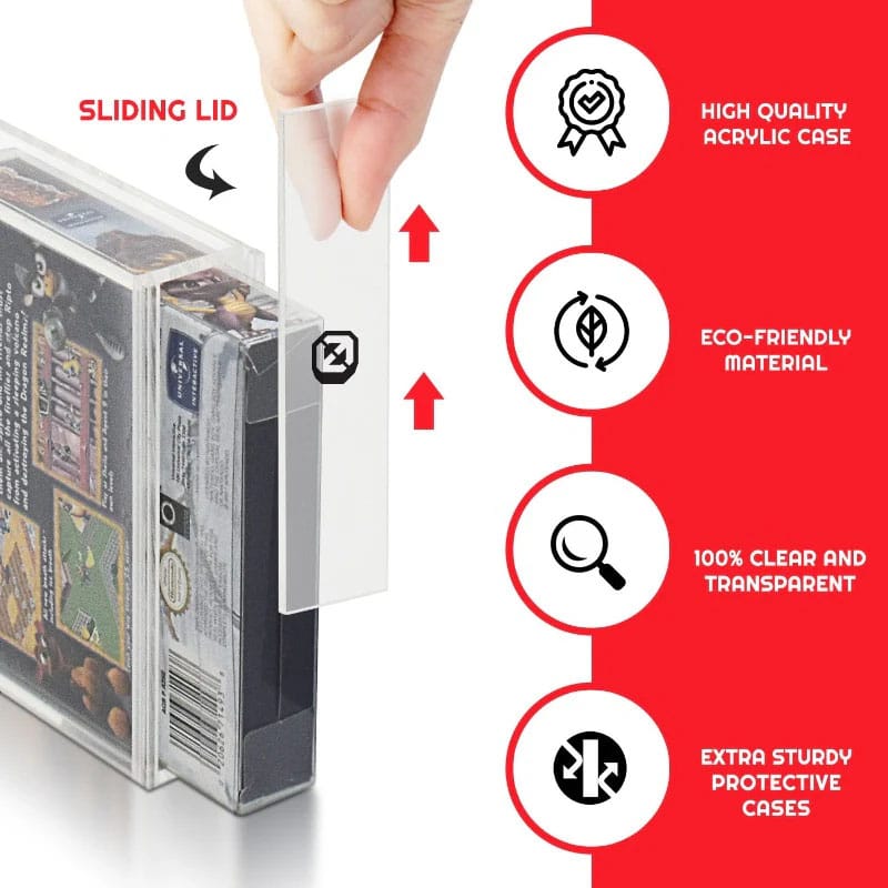 EVORETRO - PREMIUM Acrylic case for Gameboy/Gameboy Advance 'Pack of 2