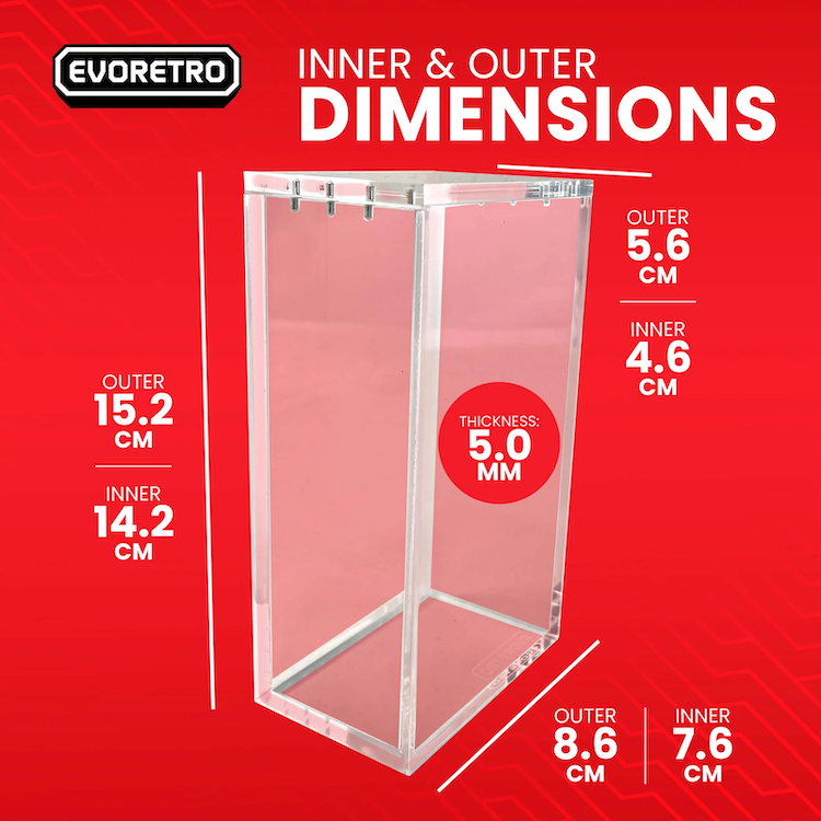 EVORETRO - Acrylic Case For Small Display Pokemon Japanese 1pc