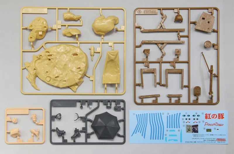 PORCO ROSSO - Porco - Model Kit to paint 1/48 21.3x15.7x5.6cm