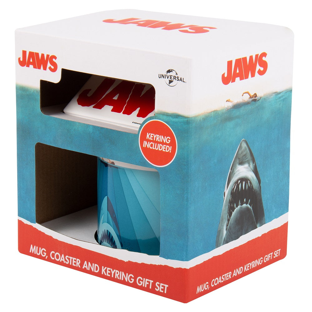 JAWS - Gift Box - Mug 250 ml + Coaster + Keyring