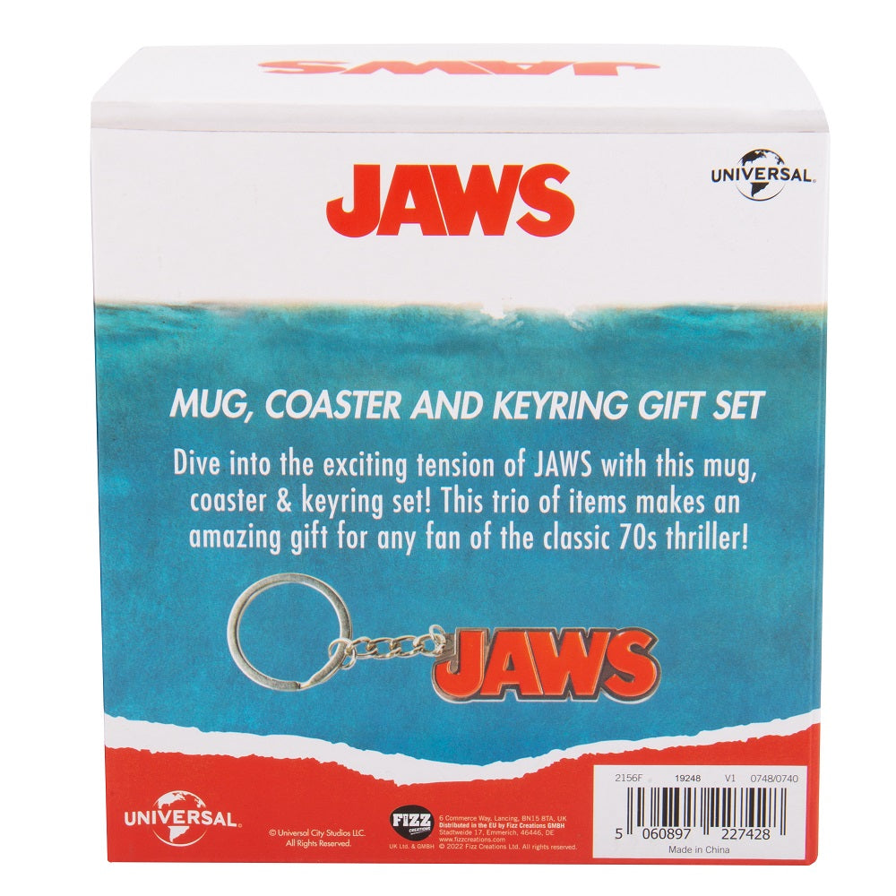 JAWS - Gift Box - Mug 250 ml + Coaster + Keyring