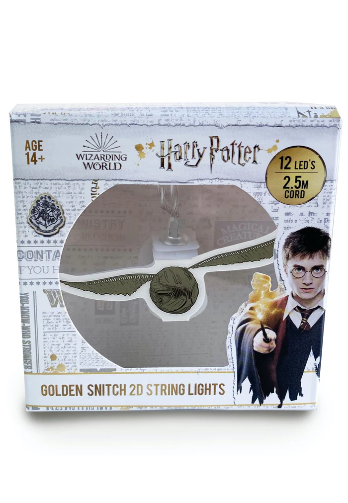 HARRY POTTER - Golden Snitch - 2D String Lights 10 Led