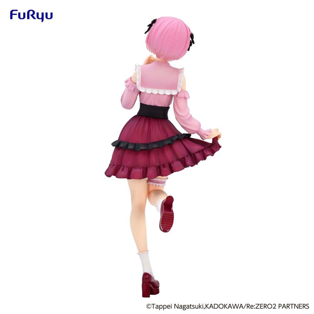 RE ZERO - Ram "Girly Outfit  Pink" - Statue Trio-Try-It 21cm