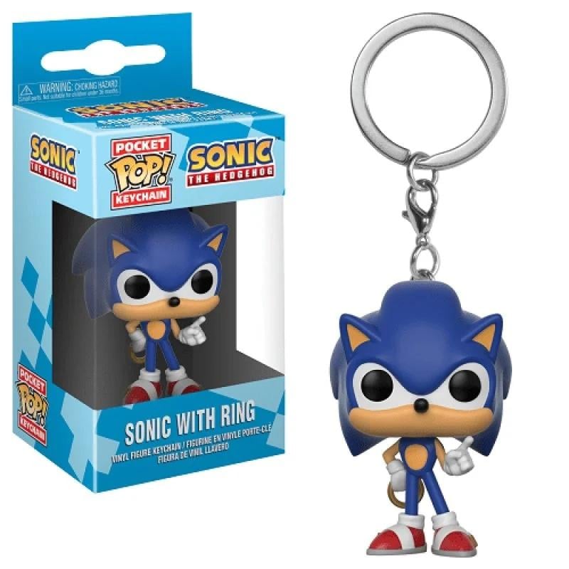 SONIC - Pocket Pop Keychains - Sonic with Ring