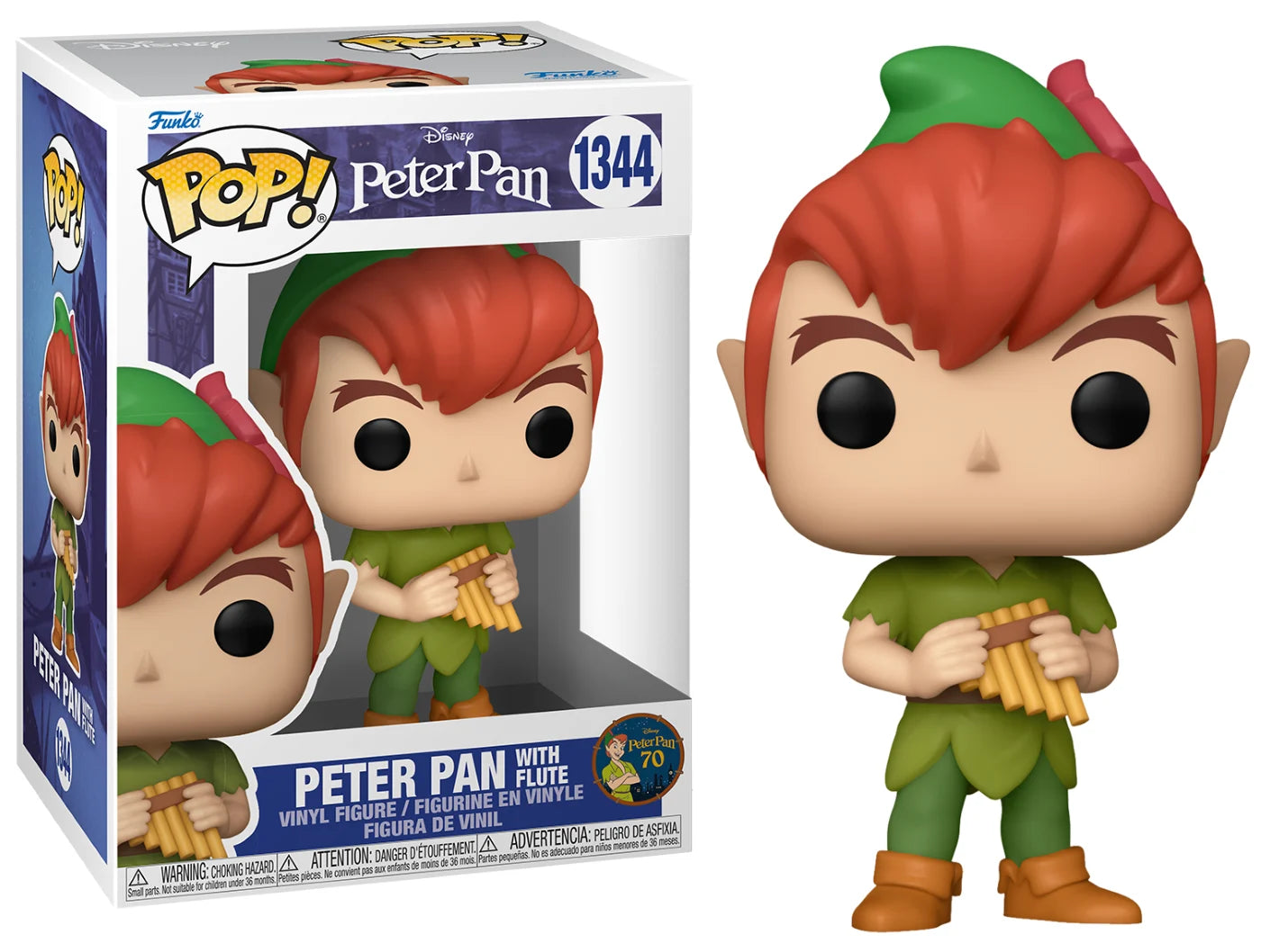PETER PAN "70TH ANNIVERSARY" - POP N° 1344 - Peter with Flute