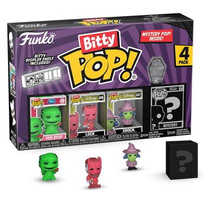 NBX - Bitty Pop 4 Pack 2.5cm - Oogie Boogie