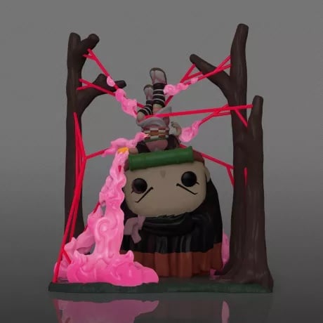 DEMON SLAYER - POP Deluxe N° 1418 - Nezuko dans toile (GITD)